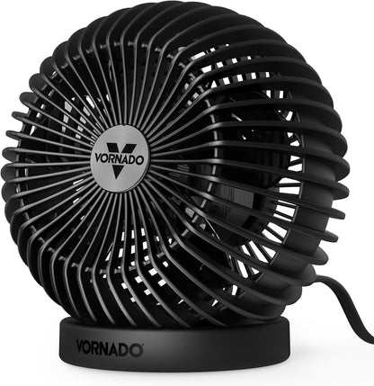 SPHERE Personal Adjustable Fan, Quiet Operation, Targeted Cooling Airflow, 2 Speed Settings, Manual Control, Detachable Base, Fan for Desktop, Nightstand, and Office, Black
