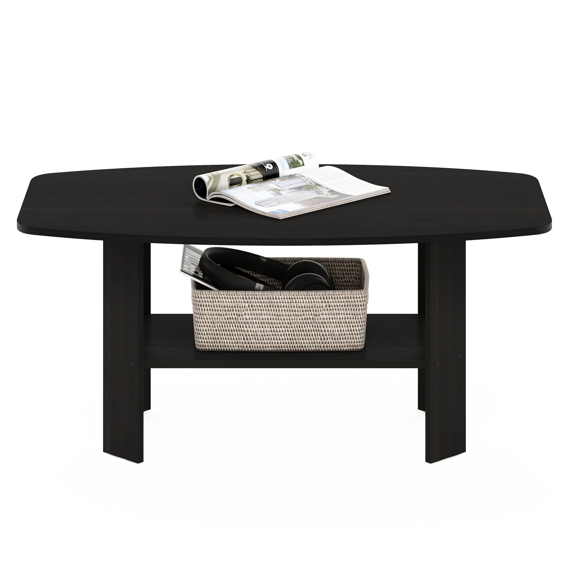 Simple Design Coffee Table, Espresso