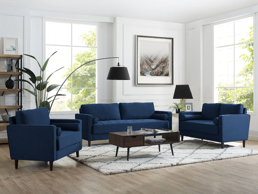 Lorelei Oversized Chair, Navy Blue Fabric
