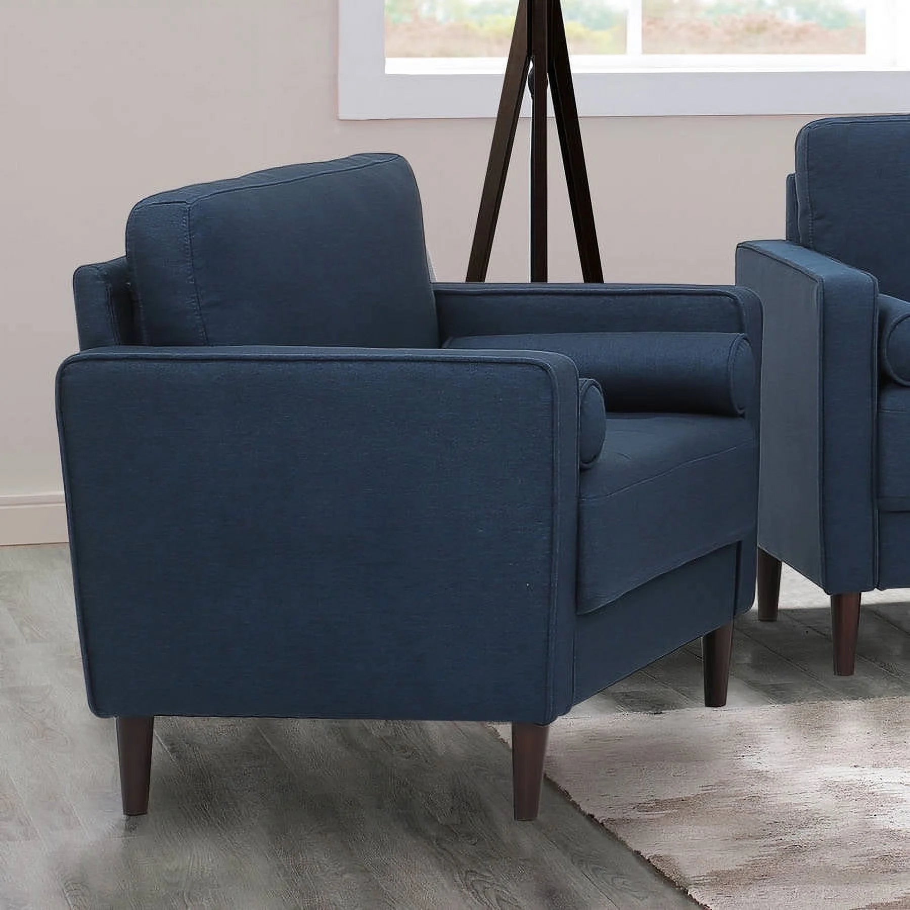 Lorelei Oversized Chair, Navy Blue Fabric