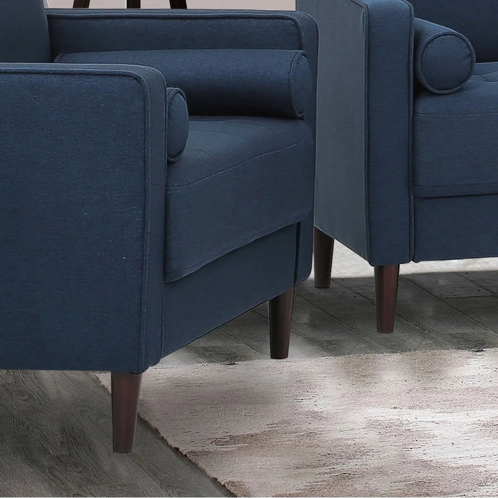 Lorelei Oversized Chair, Navy Blue Fabric
