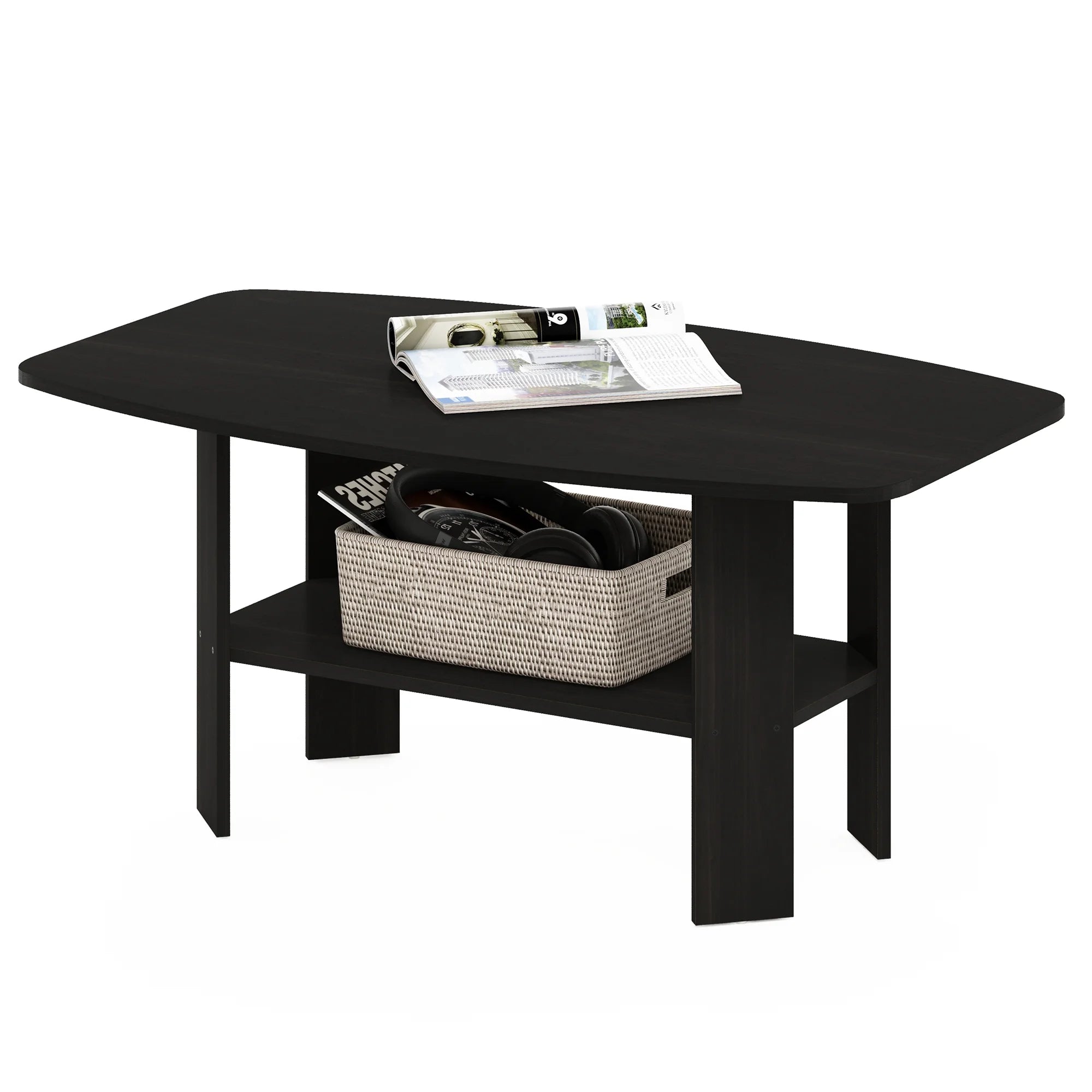 Simple Design Coffee Table, Espresso
