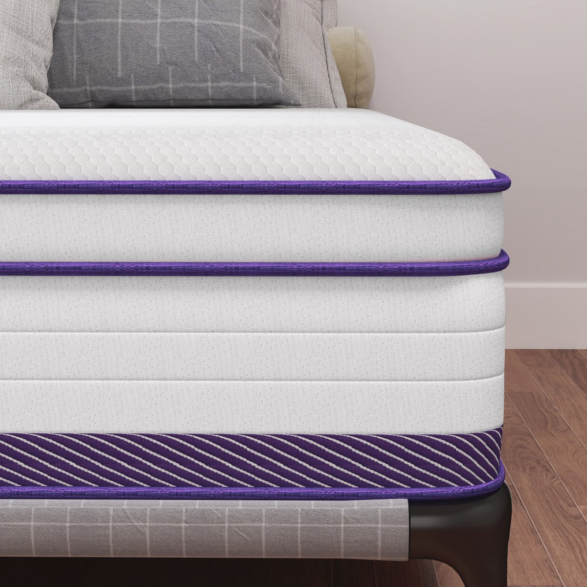 12"14" Gel Memory Foam Spring Hybrid Queen Mattress Twin Full King Size in a Box