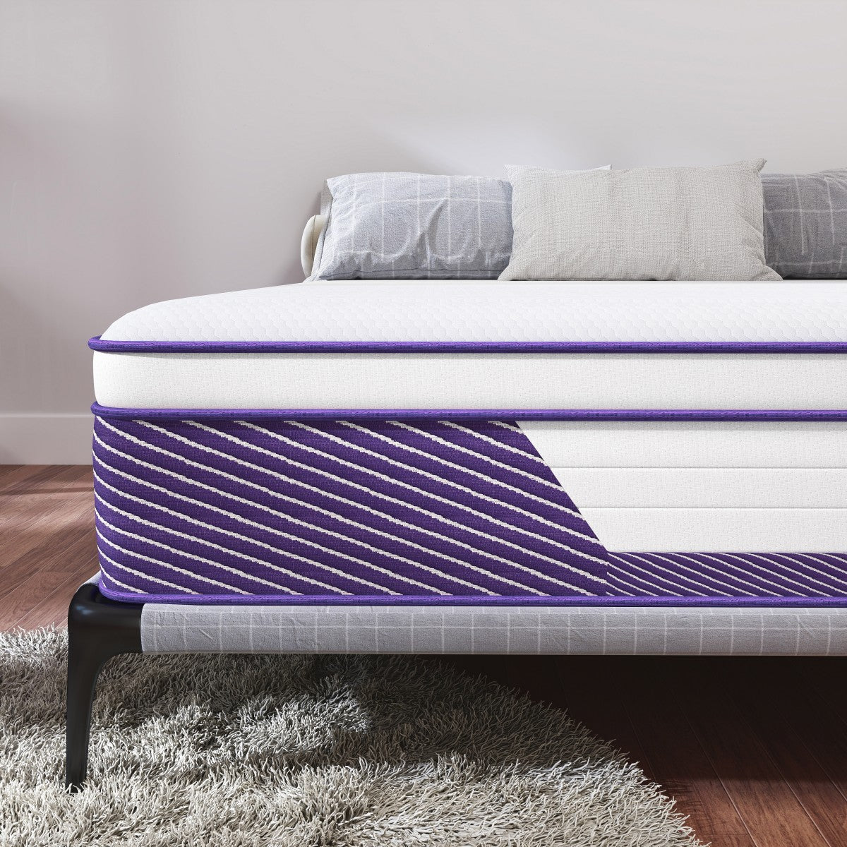 12"14" Gel Memory Foam Spring Hybrid Queen Mattress Twin Full King Size in a Box